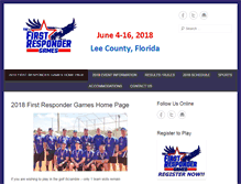 Tablet Screenshot of firstrespondergames.com